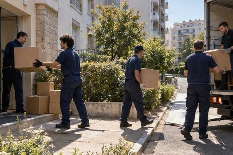 Chargement cadencé à quatre : chantier Rue Blanche
