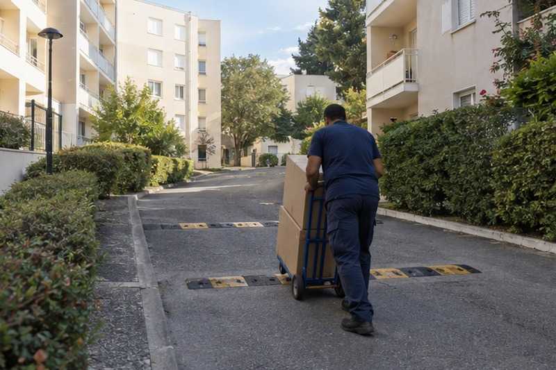 Voie d’accès en montée : chantier Rue Alfred Gillet