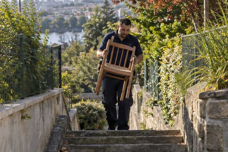 Sente en escalier sur le coteau