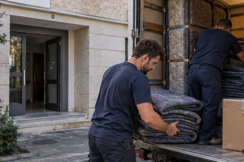 Fin de chargement en début d’après-midi : chantier Rue Albert 1er