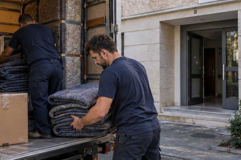 Fin de chargement en début d’après-midi : chantier Rue Alexandre III