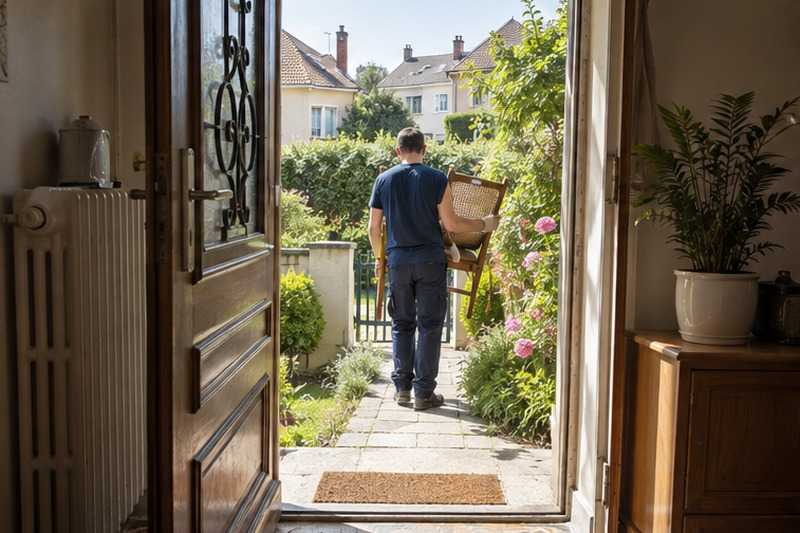 Porte d’entrée grande ouverte : chantier Rue Albert Jacquard