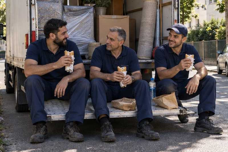 Pause déjeuner sur la rampe