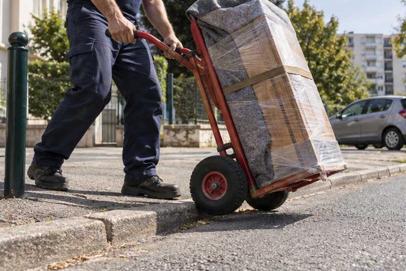Descente d’un bateau de trottoir : chantier Rue Charles Bourseul