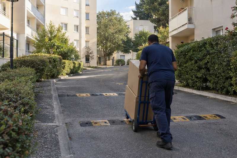 Voie d’accès en montée