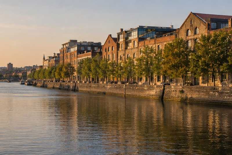 Quai de Seine aux entrepôts de brique, Villejuif