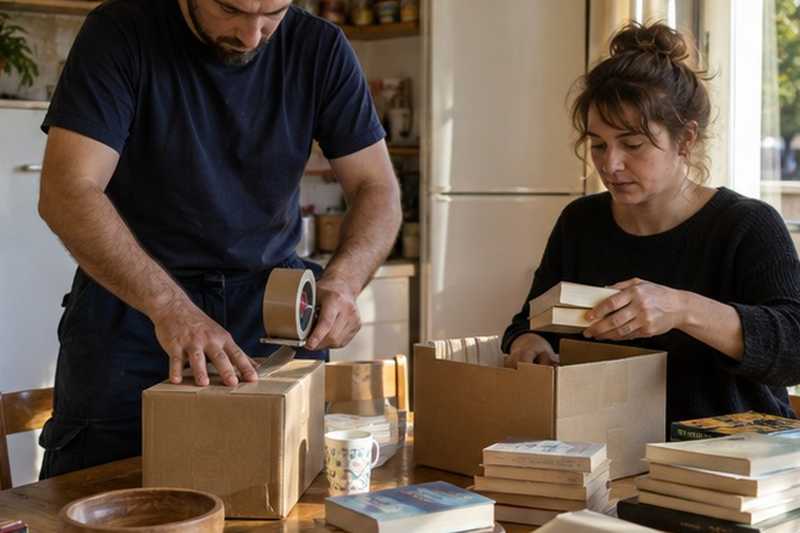 Livres en petits cartons