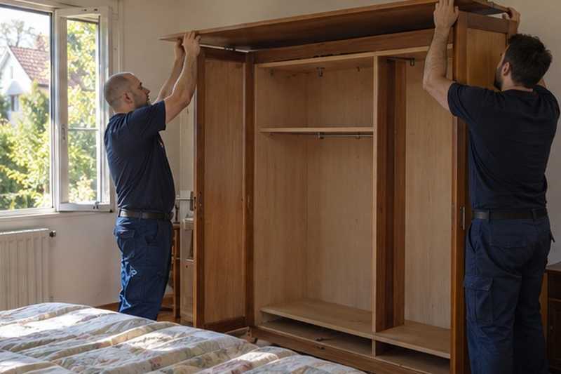 Dessus d’armoire soulevé