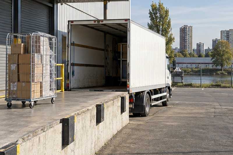 Quai de chargement d’un centre de stockage, Villejuif