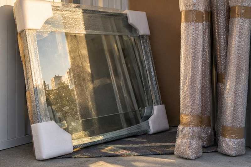 Plateau de verre protégé dans le box, Vincennes