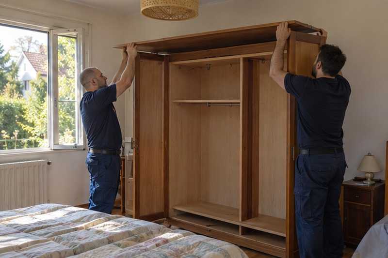 Dessus d’armoire soulevé