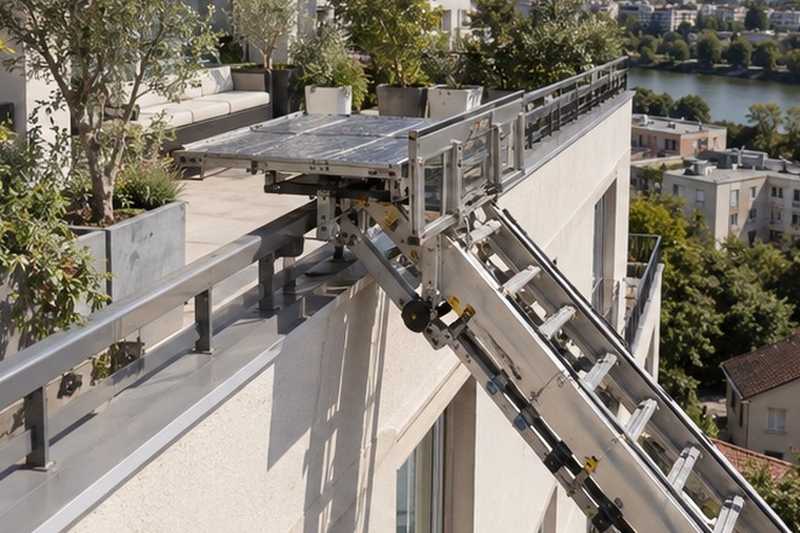 Réception sur un toit-terrasse, Fontenay-sous-Bois