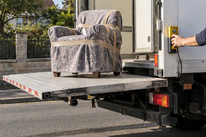Hayon descendu avec une chaise