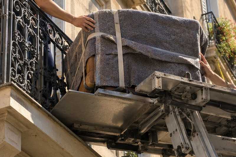 Fauteuil réceptionné au balcon ancien, Maisons-Alfort