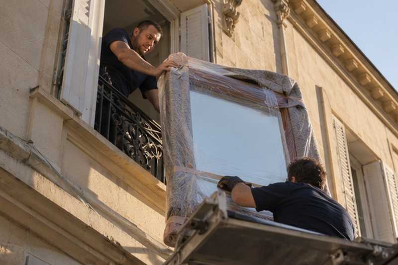 Miroir réceptionné au dernier étage