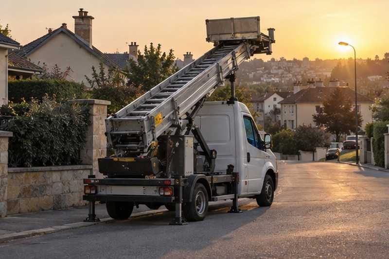 Repli de l’échelle en fin de chantier