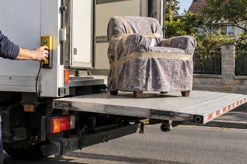 Hayon descendu avec une chaise