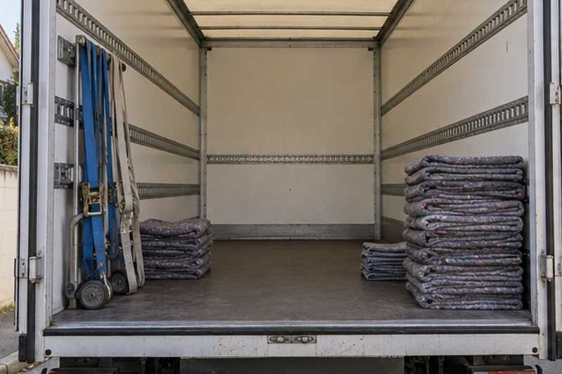 Caisse vide prête au chargement