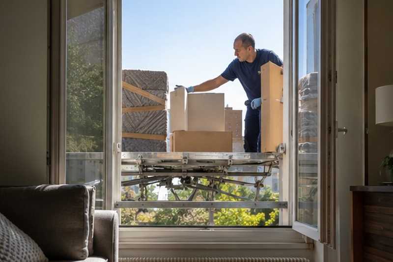 Plateau arrivé à la fenêtre du salon, Vitry-sur-Seine