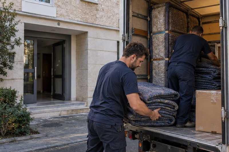 Fin de chargement en début d’après-midi : chantier Rue Anatole France